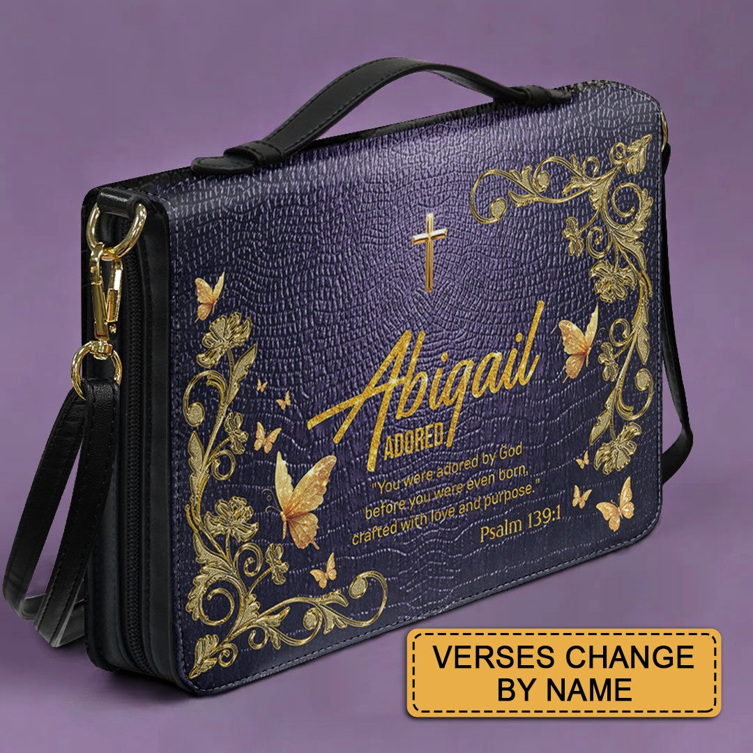 CHRISTIANARTBAG Bible Cover - Uncover the sacred meaning of your name - Personalized Bible Cover, CABBBCV01100625