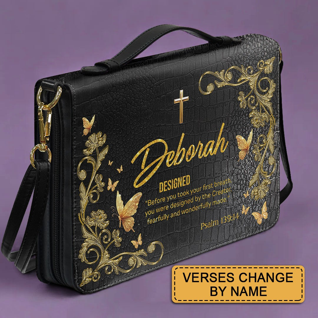 CHRISTIANARTBAG Bible Cover - Uncover the sacred meaning of your name - Personalized Bible Cover, CABBBCV01100625