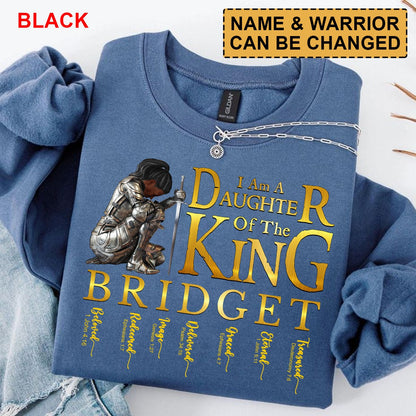 CHRISTIANARTBAG Personalized Sweatshirt : Uncover the sacred meaning of your name - Daughter Of The King - Personalized T-Shirt - CAB0152825