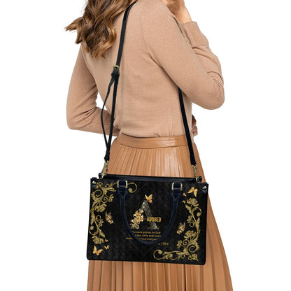 CHRISTIANARTBAG Handbags - Personalized Christian Handbag with Bible Verse – A to Z Alphabet Design – Your Letter, Your Verse, Your Faith – Inspirational Gift for Moms - CABLTB01062425