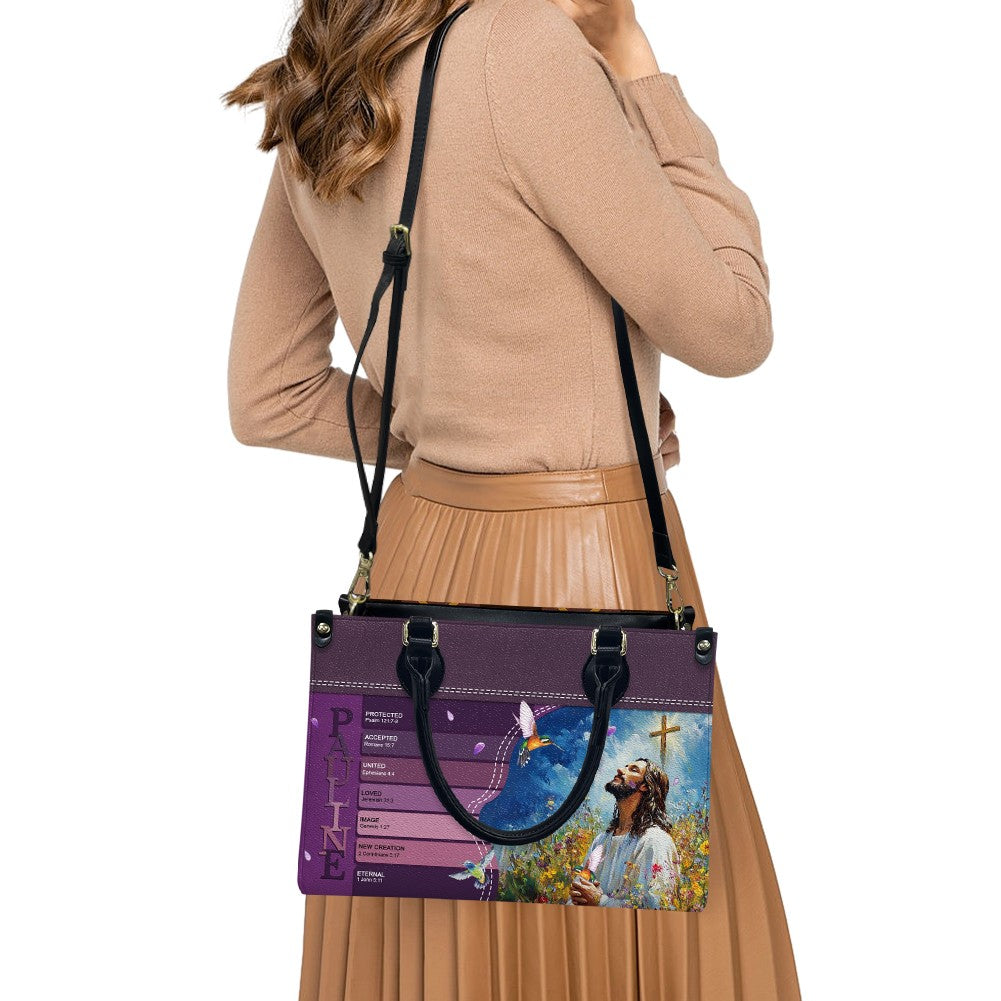 Christianartbag Handbags- Uncover the sacred meaning of your name - Personalized Leather Handbag - CABLTB0113225