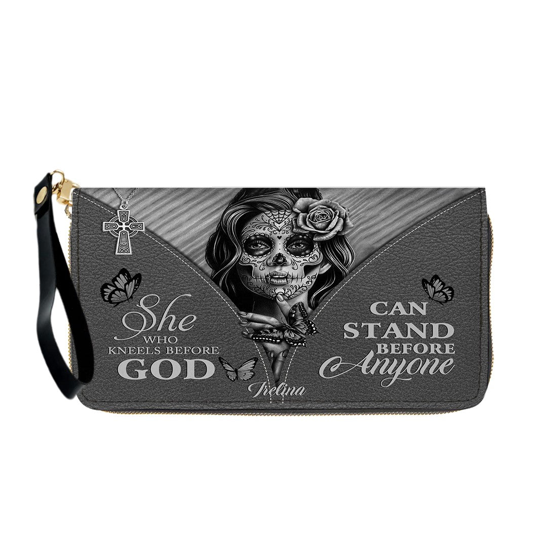 CHRISTIANARTBAG Handbags - Bless You and Protect You | Día de los Muertos Style – Mexican Sugar Skull & Bible Verse Bag for Women