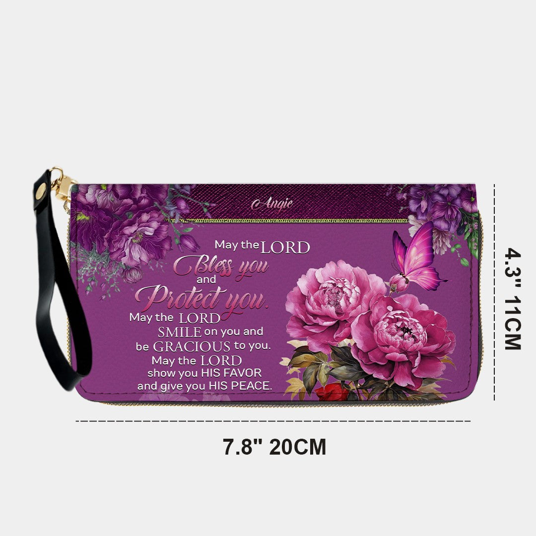 Personalized Christian Leather Handbag for Women – Bible Verse Floral Purse, Custom Name Religious Gift by CHRISTIANARTBAG