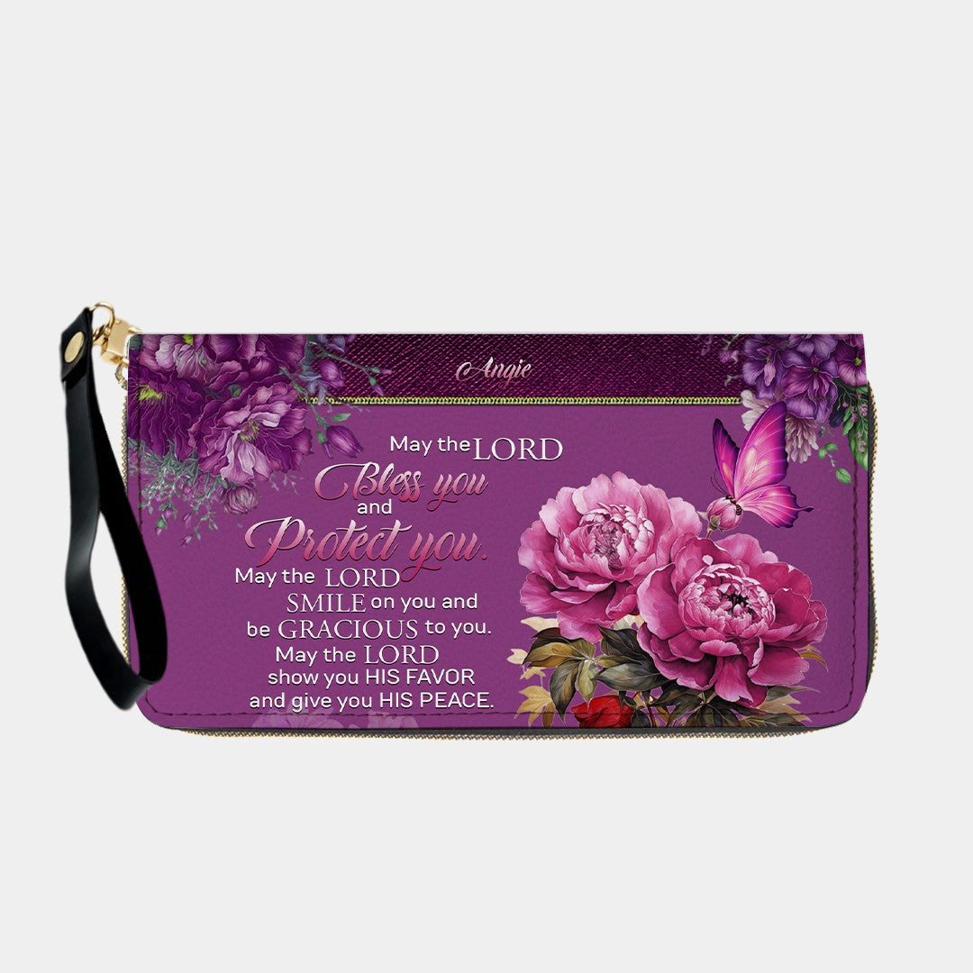 Personalized Christian Leather Handbag for Women – Bible Verse Floral Purse, Custom Name Religious Gift by CHRISTIANARTBAG