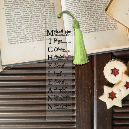 CHRISTIANARTBAG Bookmark - Uncover The Sacred Meaning Of Your Name - Personalized Bookmark - Custom Name Bookmark - Christian Gifts
