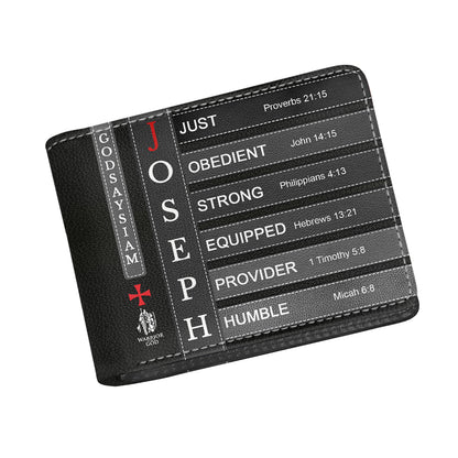Personalized Leather Wallet with Bible Verses – Christian Gift for Men | CHRISTIANARTBAG