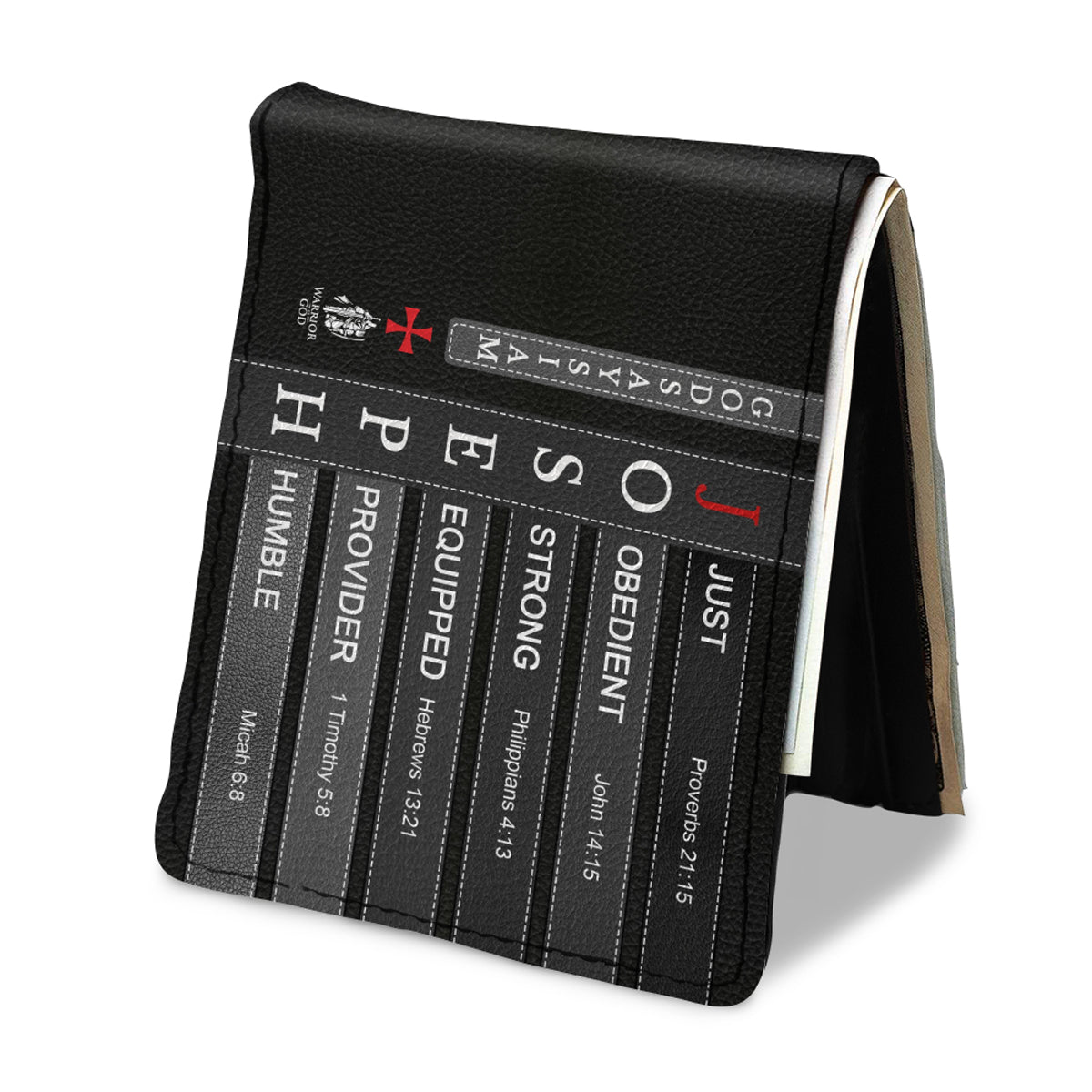 Personalized Leather Wallet with Bible Verses – Christian Gift for Men | CHRISTIANARTBAG