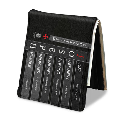 Personalized Leather Wallet with Bible Verses – Christian Gift for Men | CHRISTIANARTBAG