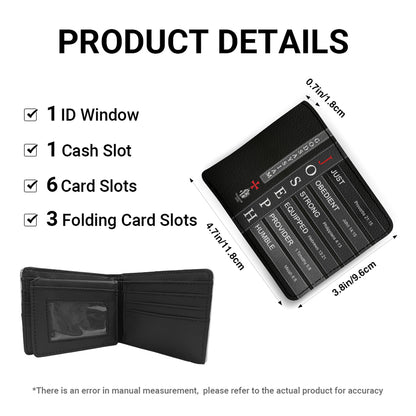 Personalized Leather Wallet with Bible Verses – Christian Gift for Men | CHRISTIANARTBAG