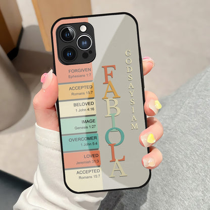 Personalized Christian Hard Phone Case with Bible Verses – Custom 2-Layer Protective Case by CHRISTIANARTBAG