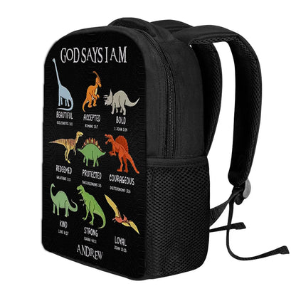 Custom Name Christian Backpacks for Children – Unicorn, Dinosaur & Animal Designs