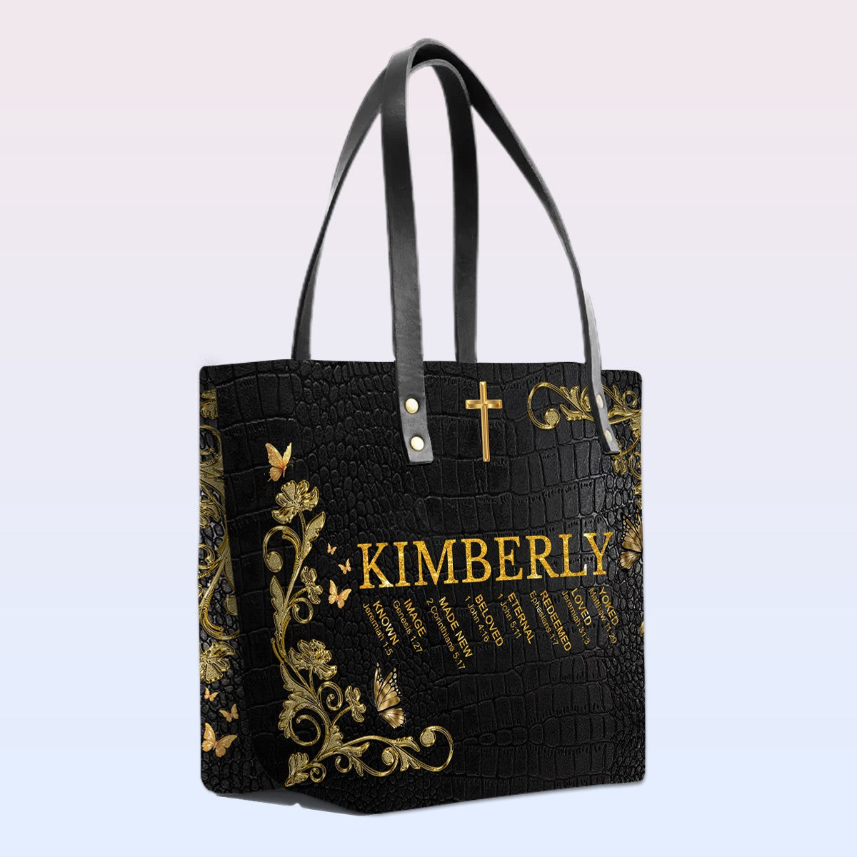 Uncover the sacred meaning of your name | CHRISTIANARTBAG Leather TOTE Bag