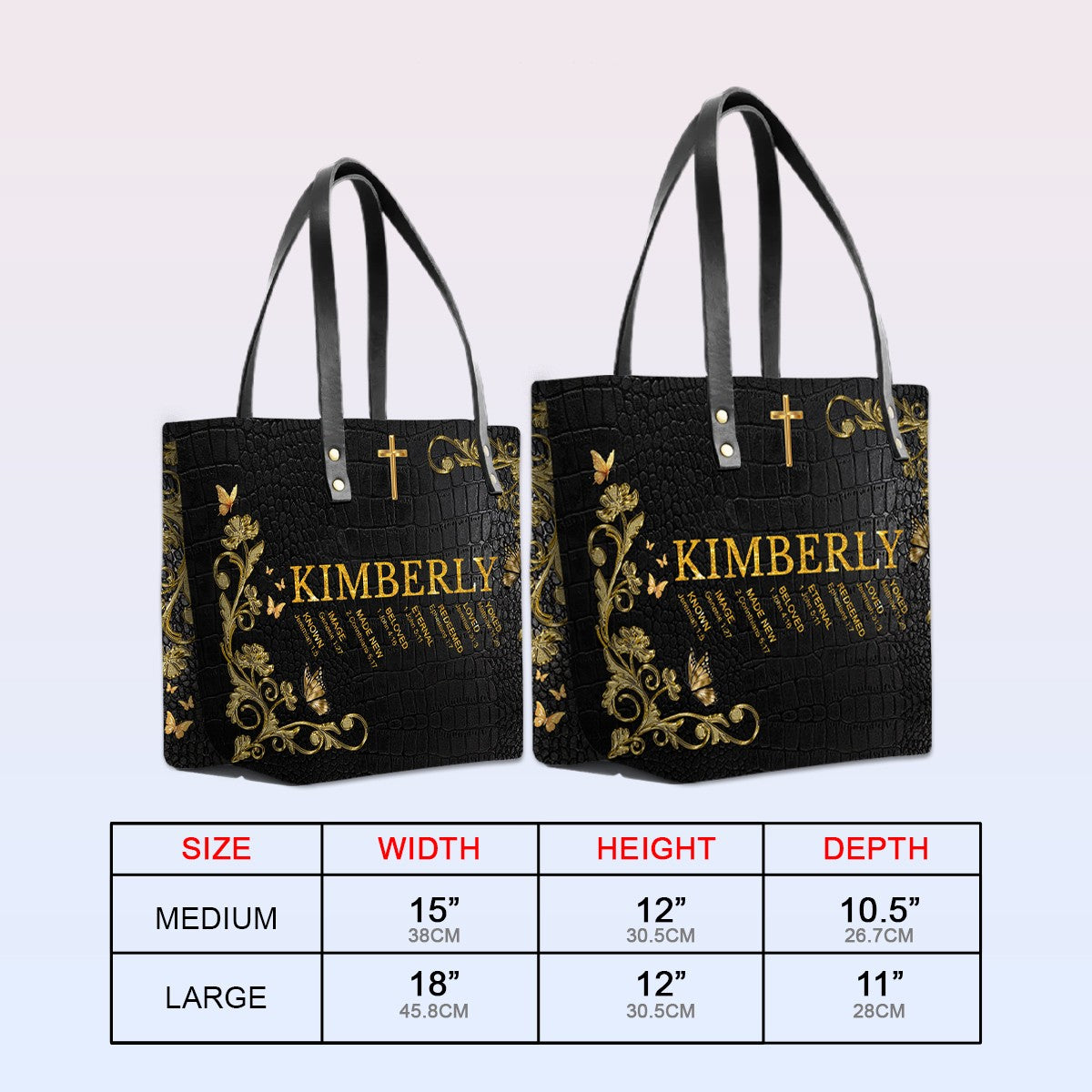 Uncover the sacred meaning of your name | CHRISTIANARTBAG Leather TOTE Bag