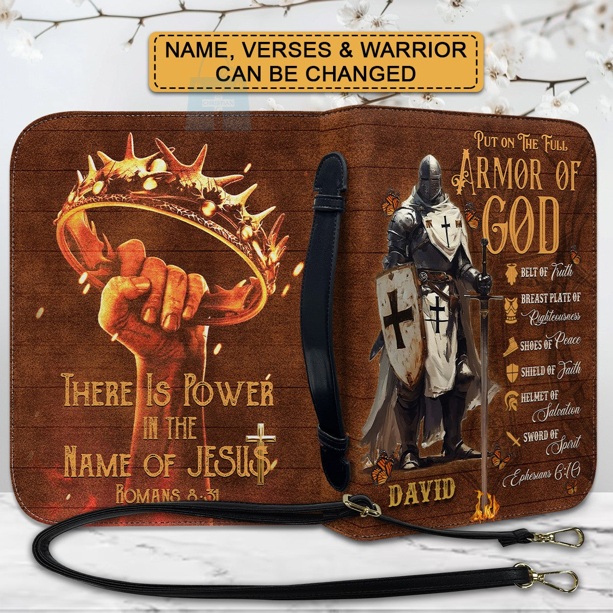 CHRISTIANARTBAG Bible Cover - Put On The Full Armor Of GOD – Personalized Bible Cover Armor OF GOD - CAB01052325