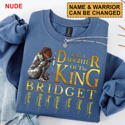 CHRISTIANARTBAG Personalized Sweatshirt : Uncover the sacred meaning of your name - Daughter Of The King - Personalized T-Shirt - CAB0152825
