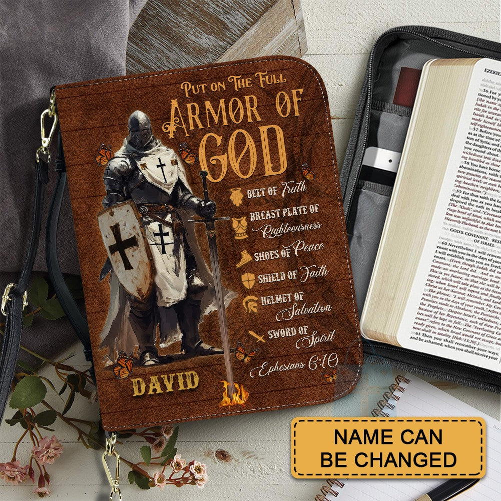 CHRISTIANARTBAG Bible Cover - Put On The Full Armor Of GOD – Personalized Bible Cover Armor OF GOD - CAB01052325
