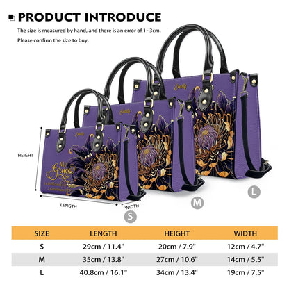 Personalized Leather Handbag with Custom Name & Bible Verse – Christian Gift for Women | CHRISTIANARTBAG