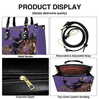 Personalized Leather Handbag with Custom Name & Bible Verse – Christian Gift for Women | CHRISTIANARTBAG