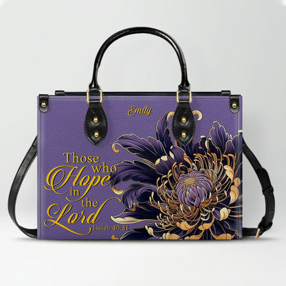 Personalized Leather Handbag with Custom Name & Bible Verse – Christian Gift for Women | CHRISTIANARTBAG