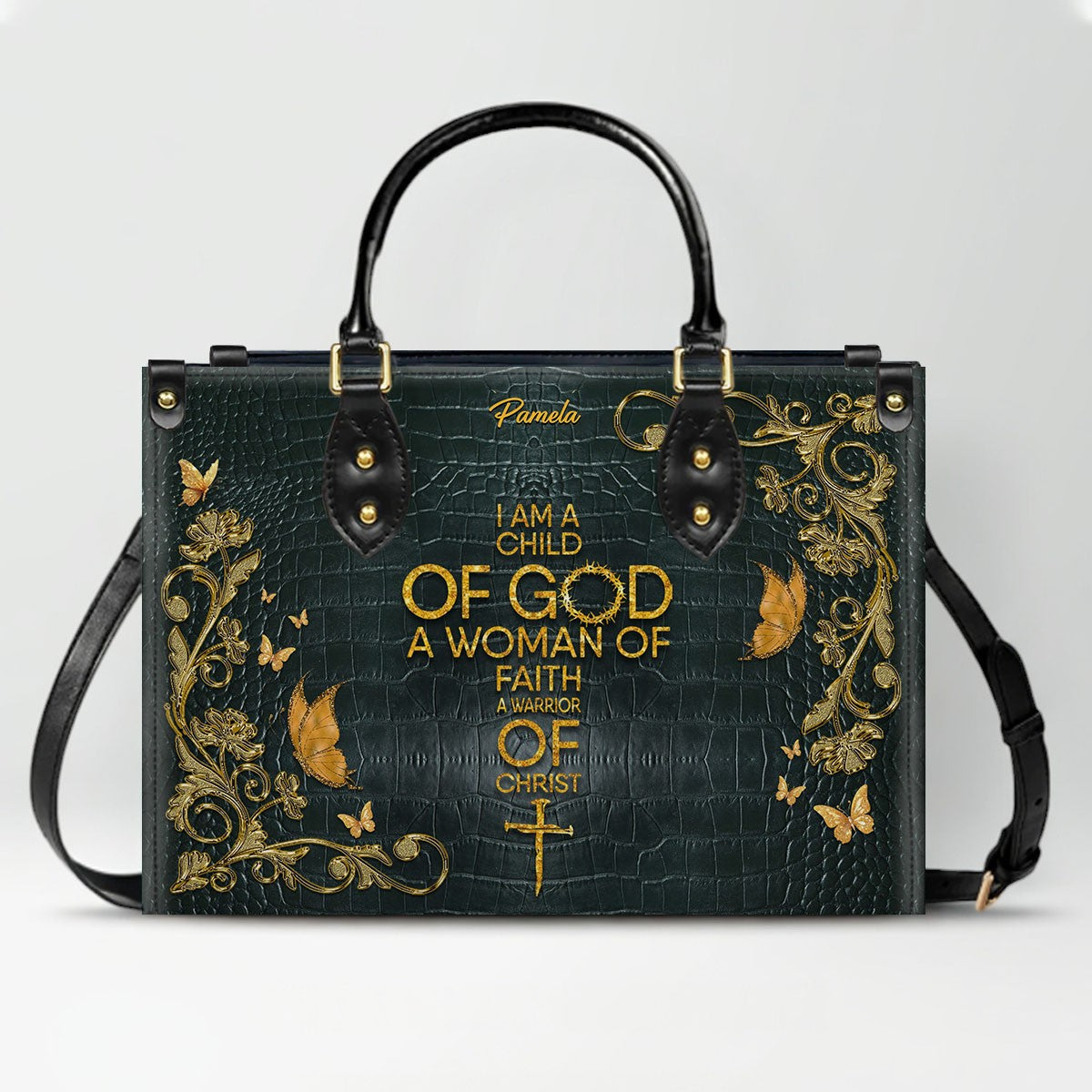 CHRISTIANARTBAG Handbags - Custom Bible Verses Name & Color - Personalized Leather Handbag - CABLTB01012026