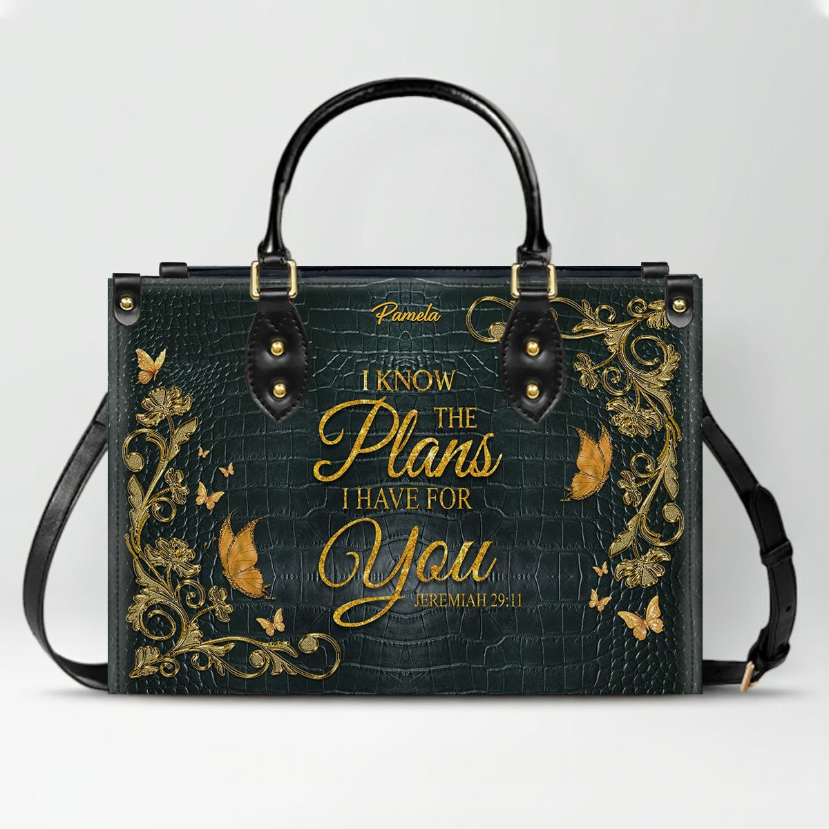 CHRISTIANARTBAG Handbags - Custom Bible Verses Name & Color - Personalized Leather Handbag - CABLTB01012026