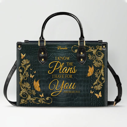 CHRISTIANARTBAG Handbags - Custom Bible Verses Name & Color - Personalized Leather Handbag - CABLTB01012026