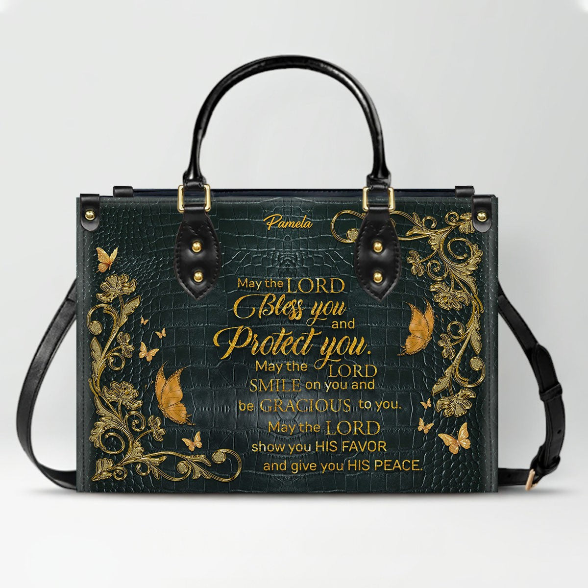 CHRISTIANARTBAG Handbags - Custom Bible Verses Name & Color - Personalized Leather Handbag - CABLTB01012026