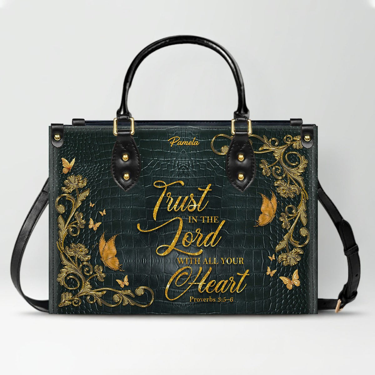 CHRISTIANARTBAG Handbags - Custom Bible Verses Name & Color - Personalized Leather Handbag - CABLTB01012026