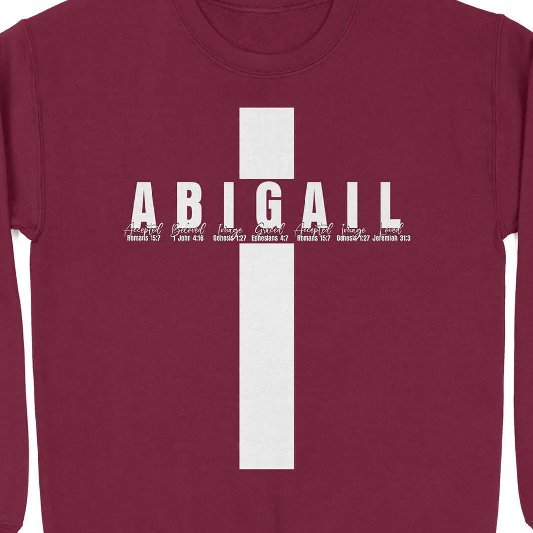 CHRISTIANARTBAG Personalized Sweatshirt : Uncover the sacred meaning of your name - GOD Says I Am - Personalized Sweatshirt - CAB014925