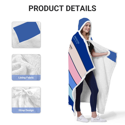 Personalized Wearable Hooded Blanket with Custom Name & Bible Verses – CHRISTIANARTBAG | Adjustable Colors & Christian Gift