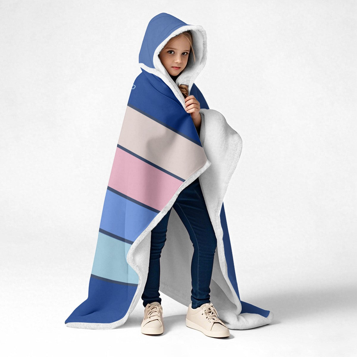 Personalized Wearable Hooded Blanket with Custom Name & Bible Verses – CHRISTIANARTBAG | Adjustable Colors & Christian Gift