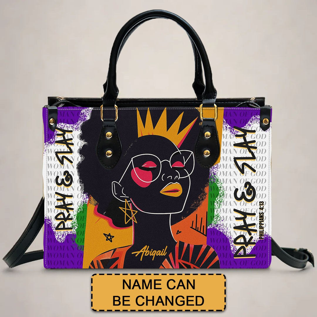CHRISTIANARTBAG Handbags - Personalized “Rise & Shine” Christian Handbag for Women of Faith – Custom Bible Verse & Name - CABLTB01062425