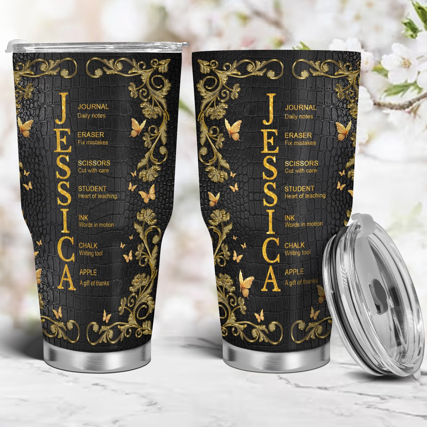 Personalized 40oz Tumbler with Handle – Custom Name & Profession | Nurse Gifts for Women