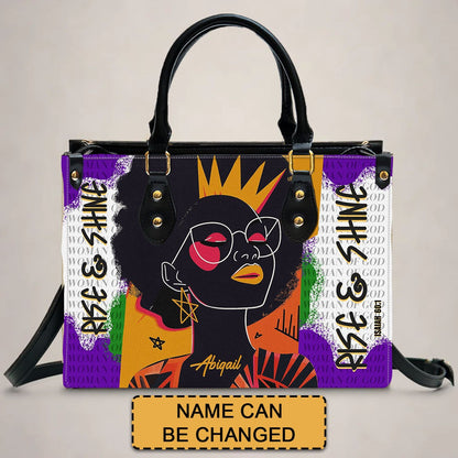 CHRISTIANARTBAG Handbags - Personalized “Rise & Shine” Christian Handbag for Women of Faith – Custom Bible Verse & Name - CABLTB01062425