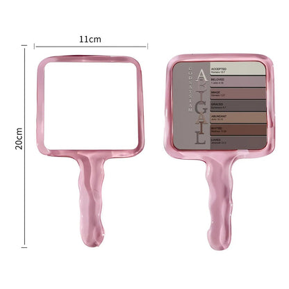 Personalized Christian Handheld Mirror with Bible Verses – Custom Name Makeup Mirror Gift for Women & Girls