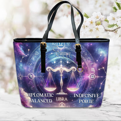 Customizable Astrological Elegance Leather Handbag – Tailor-Made by CHRISTIANARTBAG for Your Zodiac Sign