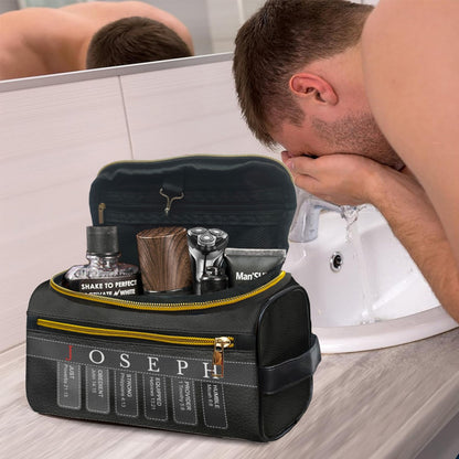 Personalized Christian Toiletry Bag – Custom Name Travel Organizer with Bible Verses | CHRISTIANARTBAG