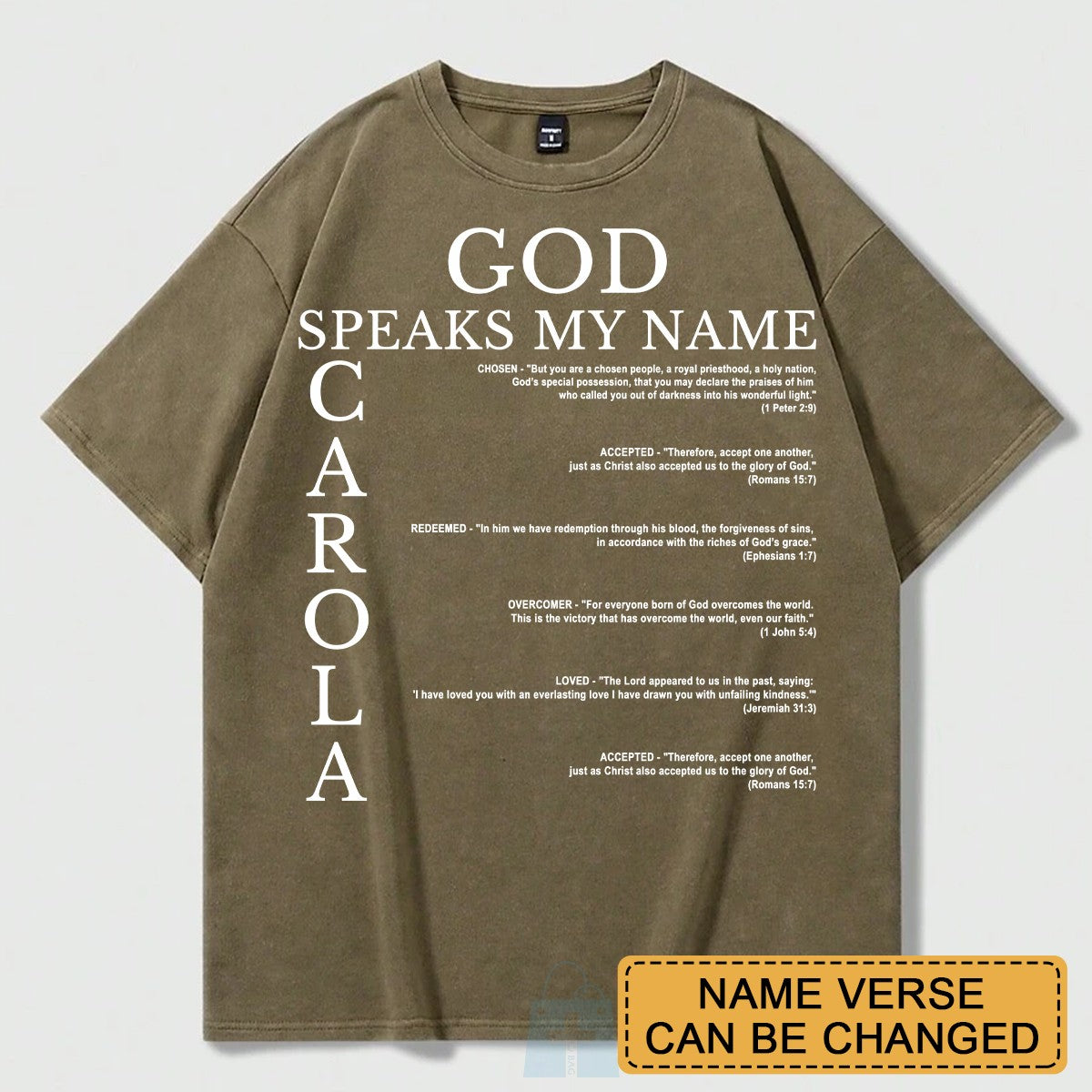 CHRISTIANARTBAG Personalized T-Shirt: Uncover the sacred meaning of your name - Personalized T-Shirt - CAB01070225.