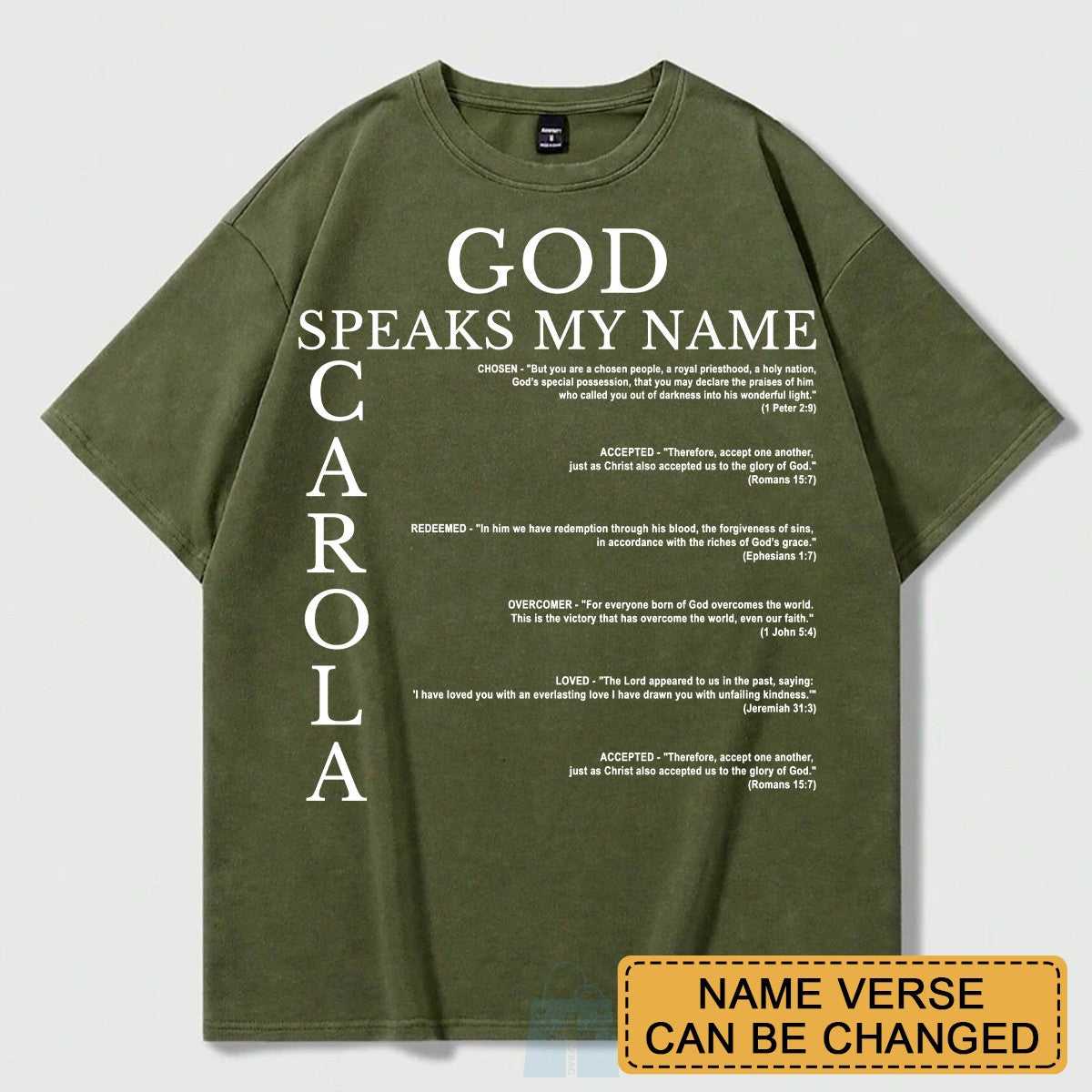 CHRISTIANARTBAG Personalized T-Shirt: Uncover the sacred meaning of your name - Personalized T-Shirt - CAB01070225.