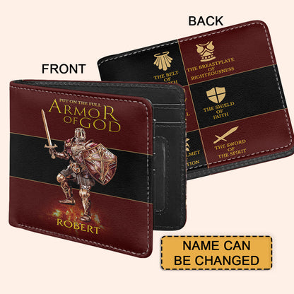 Personalized Men's Wallet - Armor of God | CHRISTIANARTBAG CABW01210524