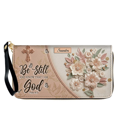 CHRISTIANARTBAG Personalized Leather Handbag and Wallet Set | Beige Custom Name Cross Purse & Long Wristlet Clutch CAB01061626