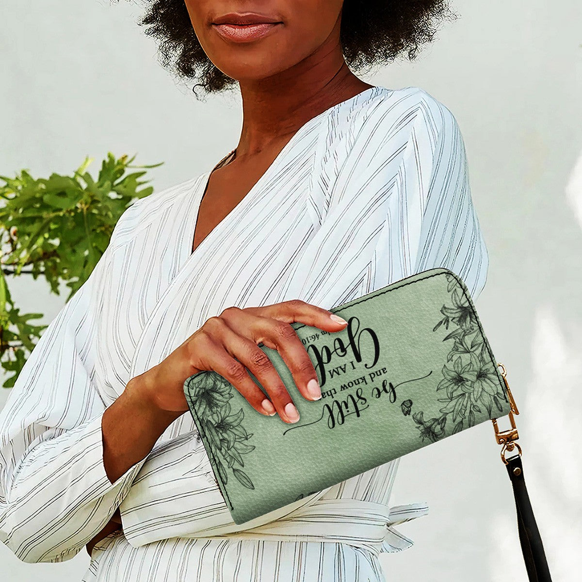 Personalized Leather Handbag & Wallet Set for Women – Custom Name & Bible Verse – Christian Gift | CHRISTIANARTBAG