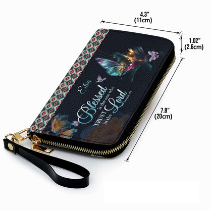 Christianartbag Handbags- Blessed Is The One Who Trusts In The Lord Jeremiah 17:7 - Personalized Leather Handbag - CABLTB01120225