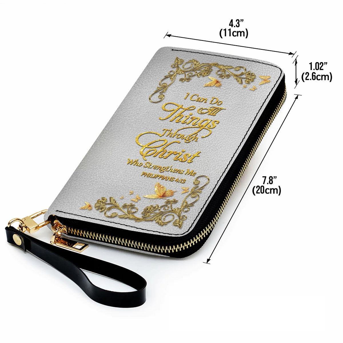 CHRISTIANARTBAG Personalized Leather Handbag & Long Wallet Set – Custom Name & Bible Verse Christian Purse Gift for Women - CAB01030226