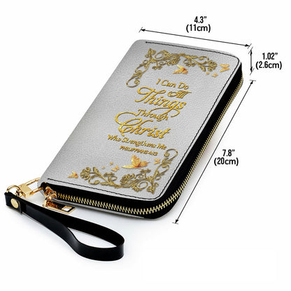 CHRISTIANARTBAG Personalized Leather Handbag & Long Wallet Set – Custom Name & Bible Verse Christian Purse Gift for Women - CAB01030226