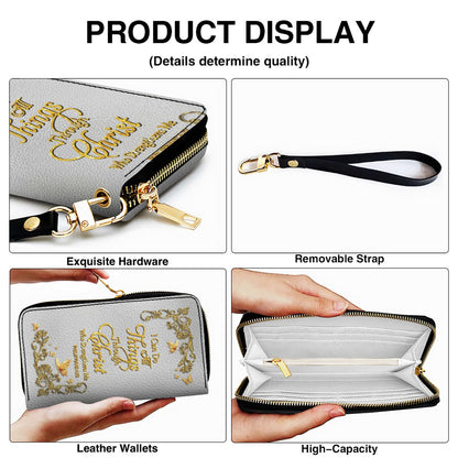 CHRISTIANARTBAG Personalized Leather Handbag & Long Wallet Set – Custom Name & Bible Verse Christian Purse Gift for Women - CAB01030226