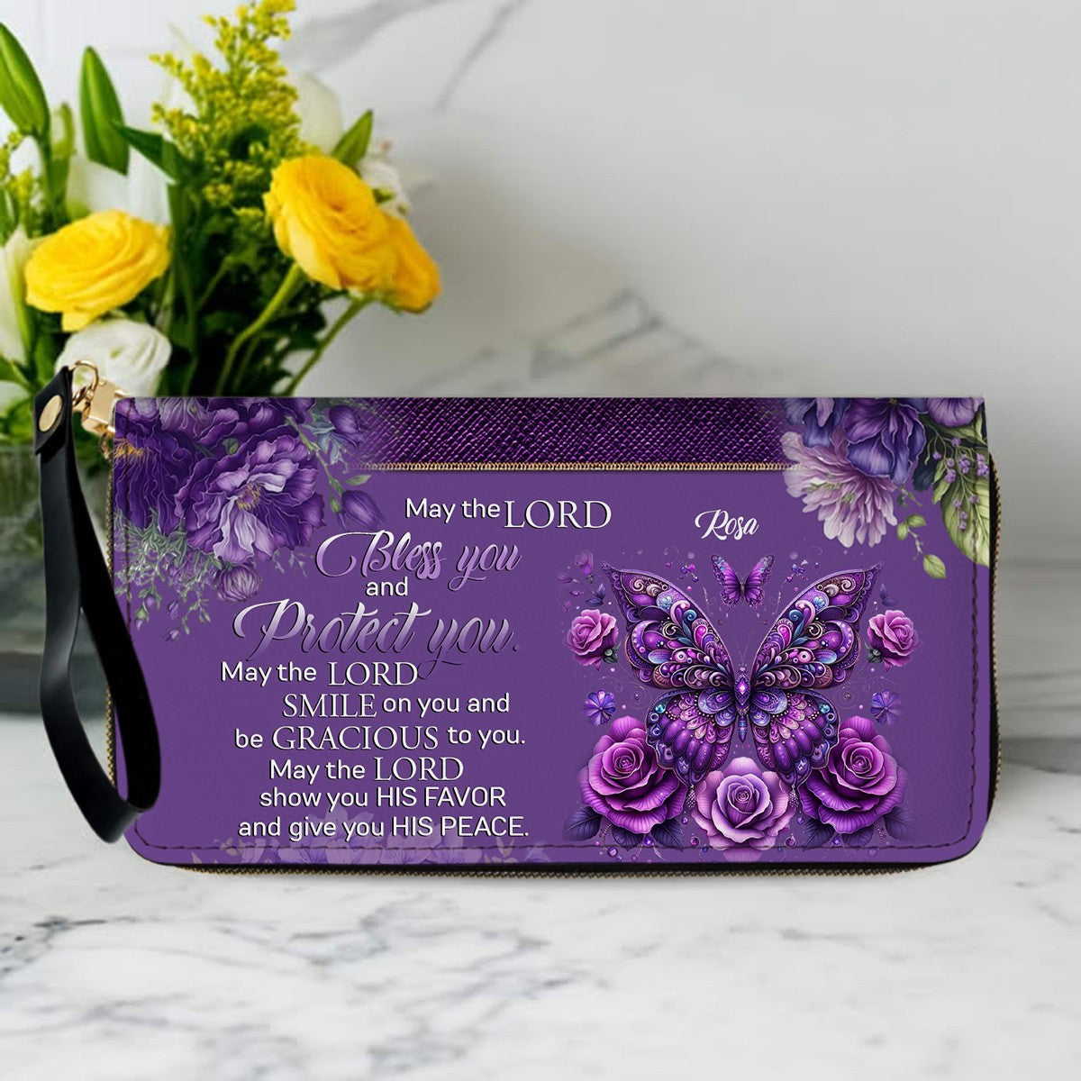 Personalized Leather Handbag with Free Clutch – Christian Women’s Faith Bag by CHRISTIANARTBAG