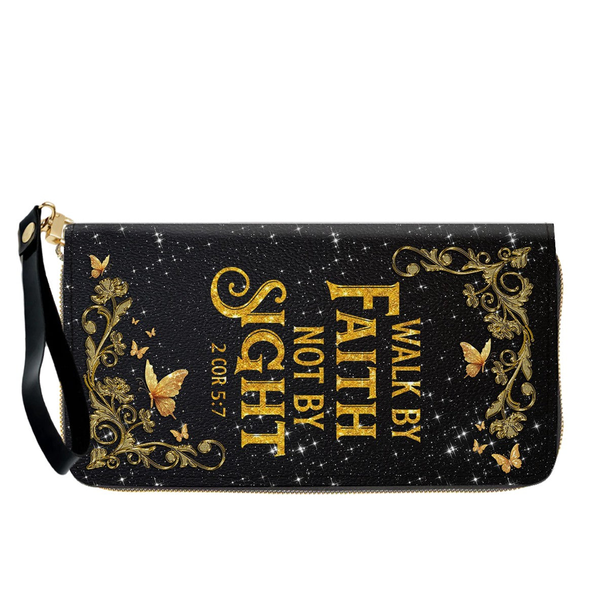 Personalized Christian Leather Handbag & Long Wallet Set | Custom Name & Bible Verse | ChristianArtBag CAB013126