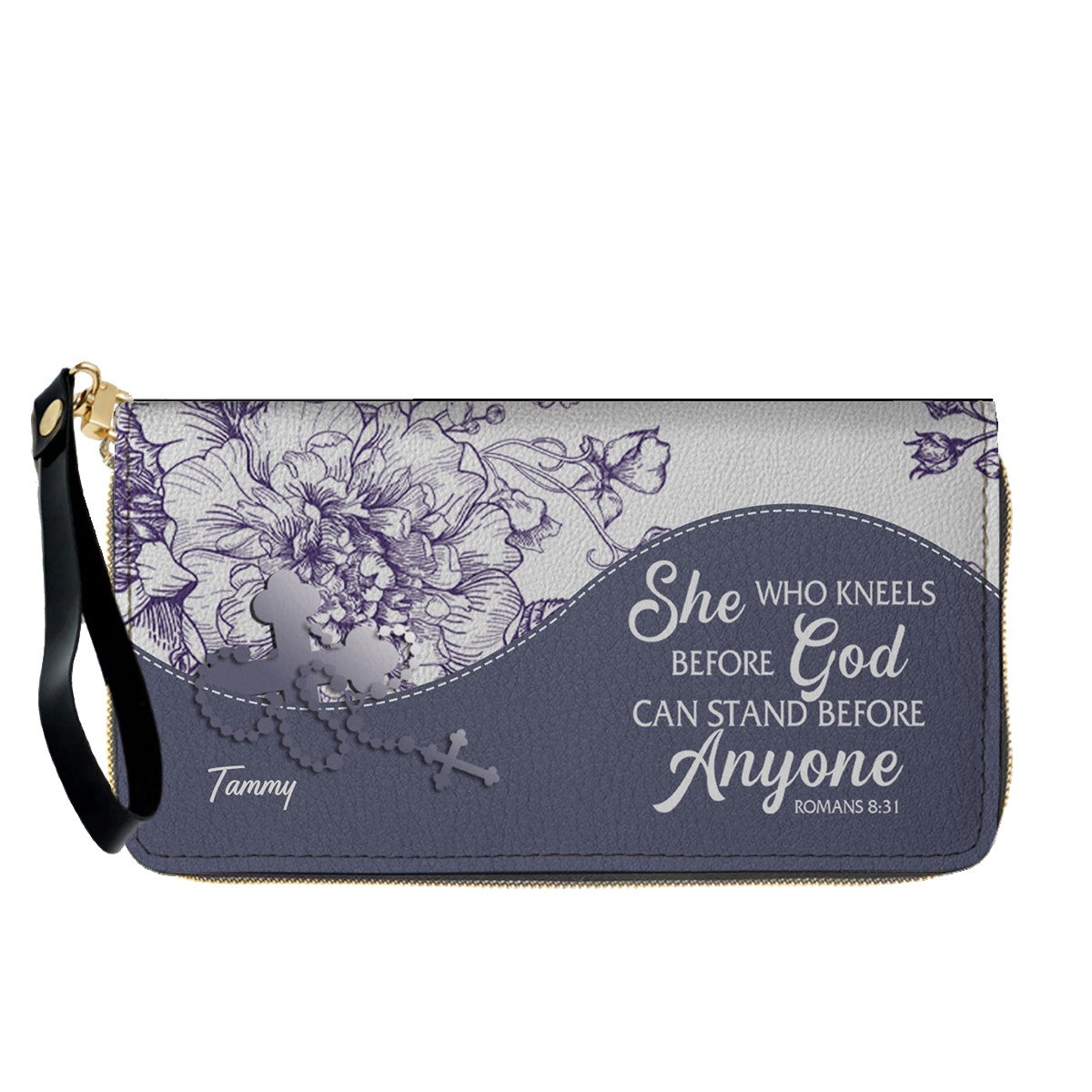 Personalized Christian Leather Handbag & Free Clutch Set – Custom Bible Verse Gift for Women CAB0241426