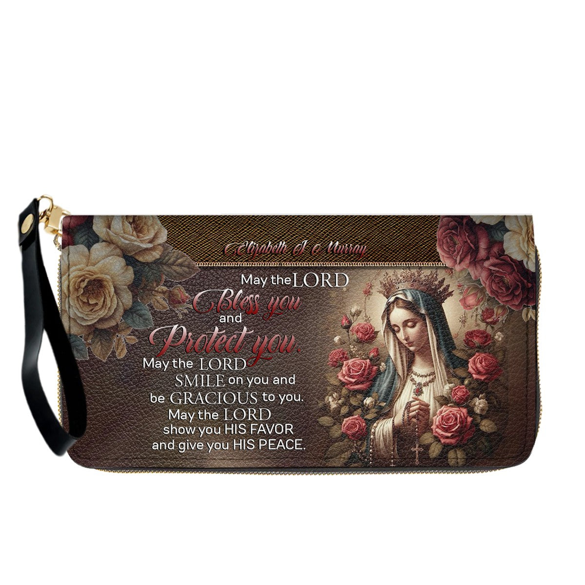 Custom Engraved Leather Handbag - Elegance & Faith Combined - CHRISTIANARTBAG CABLTHB01031226